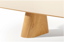 Mesa de Jantar Palladium -2,70X1,10- Retangular Laqueada com Vidro - Madeira Decor