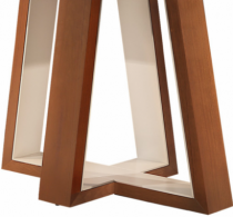 Mesa de Jantar Urca - 1,80x0,90 - Retangular com Tampo Laqueado em Vidro - Móveis Tradição - Madeira Decor