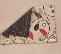 Kit com duas Peças de Jogo Americano Dupla Face e Impermeável - Madeira Decor