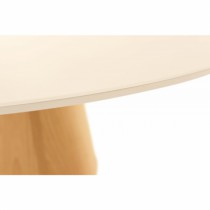 Mesa de Jantar Duna - Diâmetro de 1,50m - Tampo laqueado com Vidro - Madeira Decor